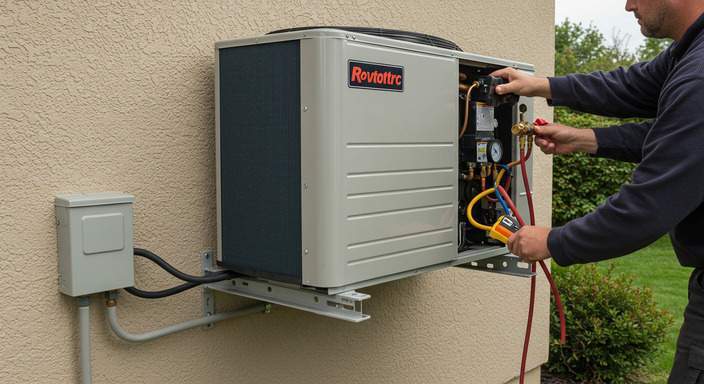 Heat pump installation